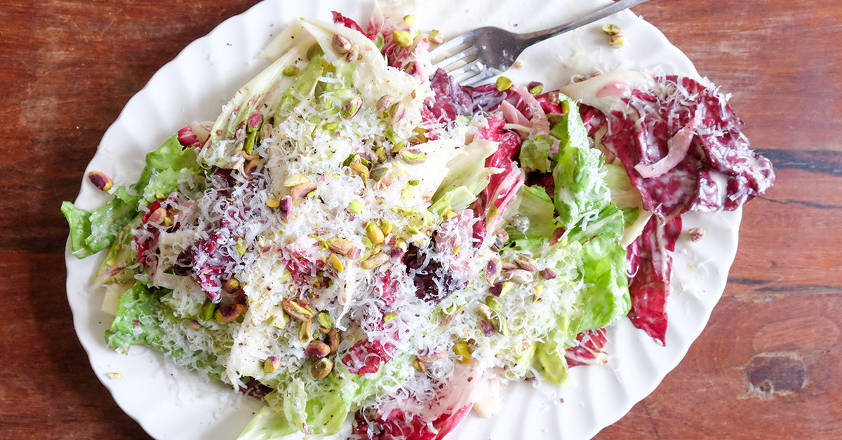 Bitterness that makes you happy: Radicchio with fennel and cream dressing