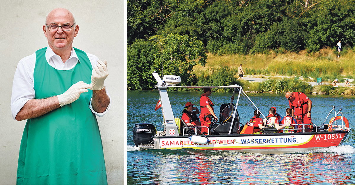 Forensic pathologist Christian Reiter as Baywatch: How to drown safely