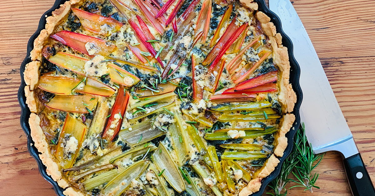 Rezept: Eine Mangold-Quiche, so bunt wie der Herbst